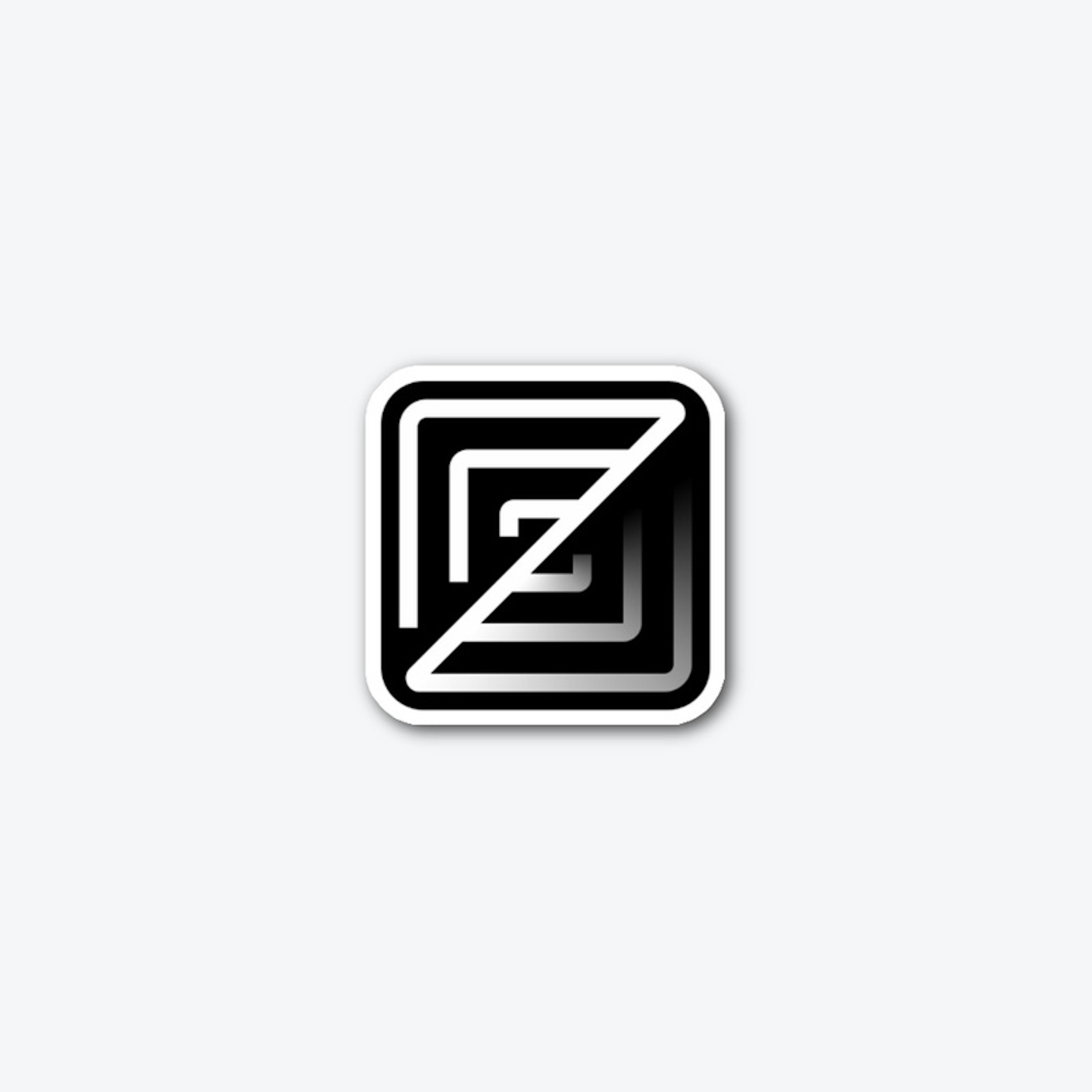 Zed Logo White Sticker